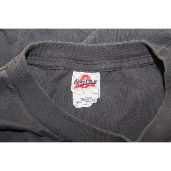 Alstyle Classic John Lennon Give Peace a Chance Charcoal Gray T Shirt Sz L - Picture 6 of 6